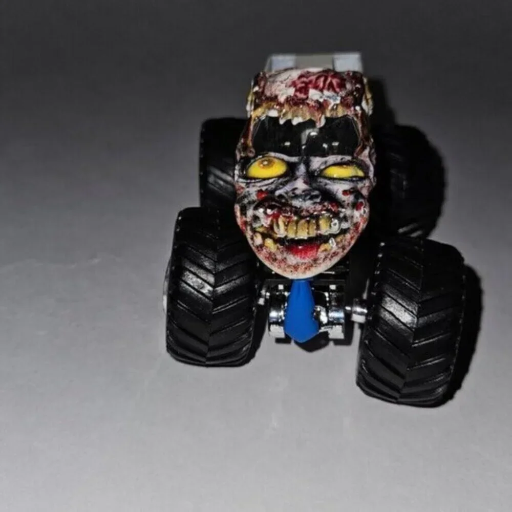3 Hot Wheels Monster Truck Jam Lot Grave Digger Thrasher Zombie Blue Tie 2015